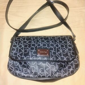 Calvin Klein Monogram Black Crossbody Bag